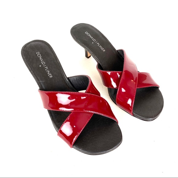 Donald J. Pliner Shoes - Donald Pliner Red Sandals Heels Size 7